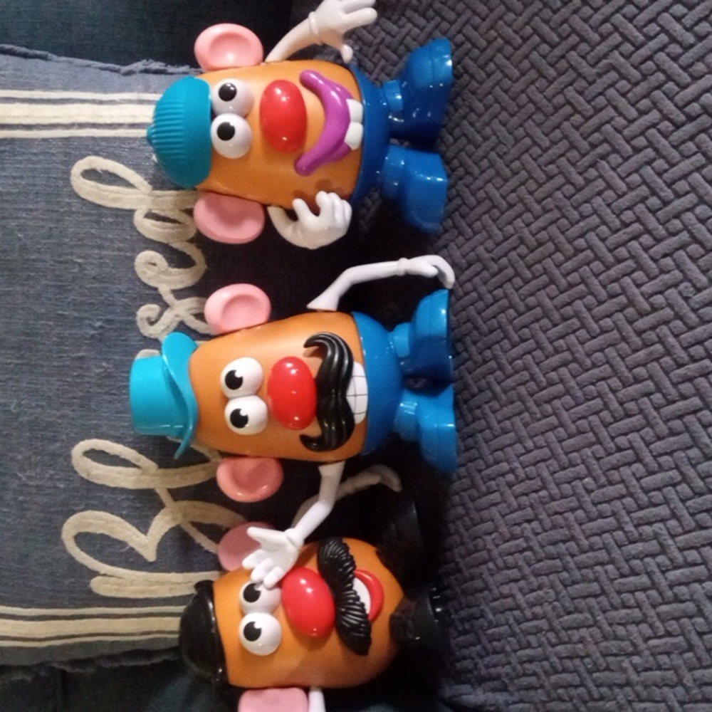 Set of 3 vintage Mr. Potato Head's.